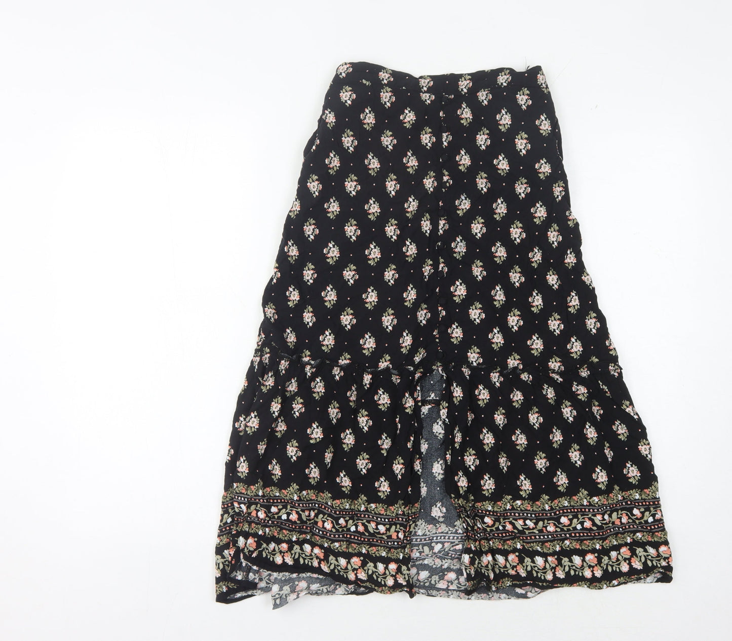 Hollister Women's Black Peasant Skirt XS