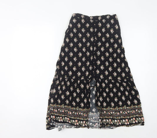 Hollister Women's Black Peasant Skirt XS