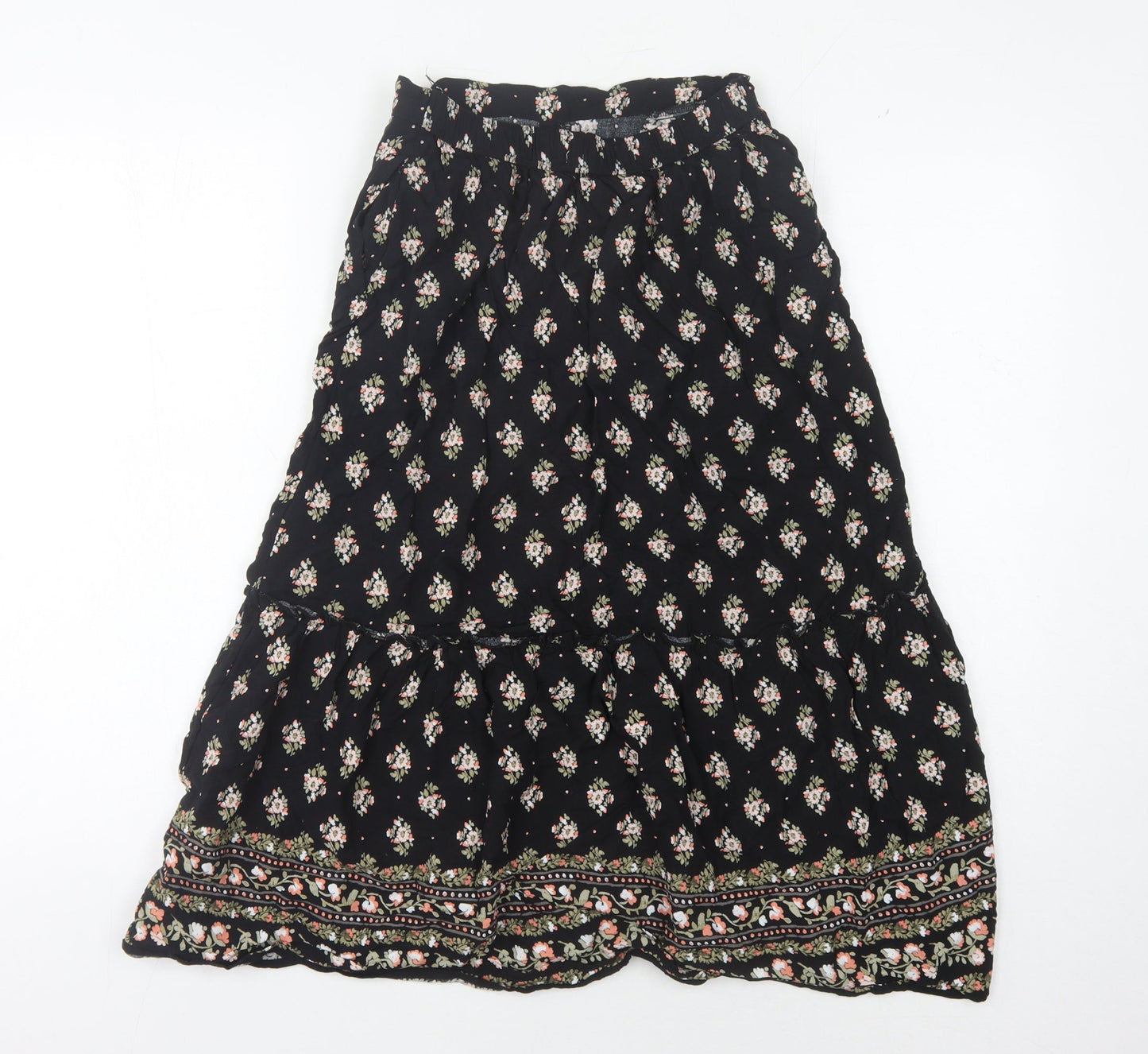 Hollister Women's Black Peasant Skirt XS