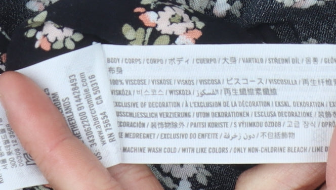 Hollister Women's Black Peasant Skirt XS