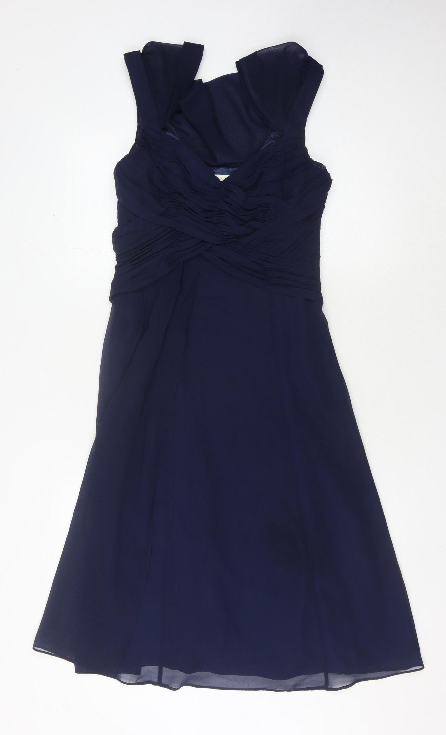 Monsoon Women's Blue Sleeveless Formal Dress UK 8