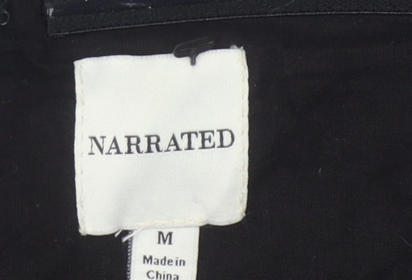 Narrated Women's Black Off-Shoulder Short Dress M