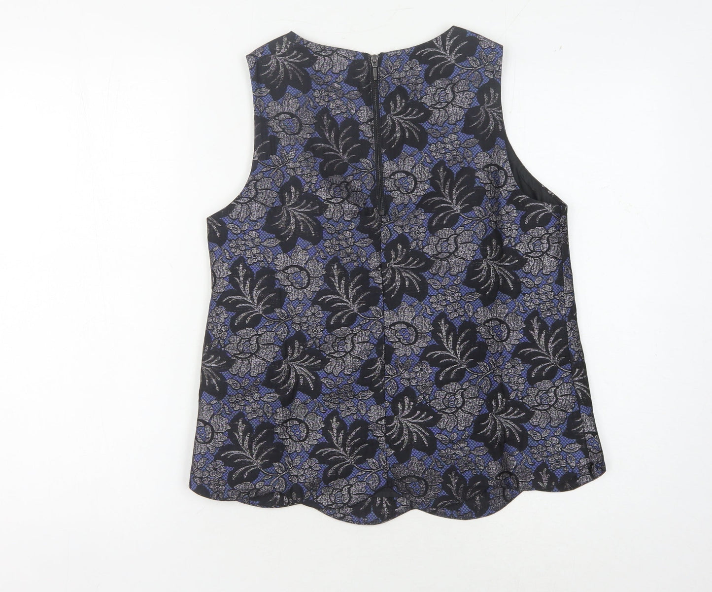 Womens UK Size 10 Oasis Black Basic Blouse