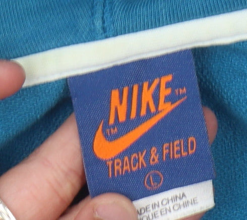 Nike Unisex Blue Full Zip Hoodie L Sportswear