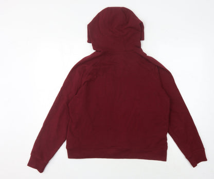 Unisex Adults UK Size 2XL Lee Cooper Red Pullover Hoodie