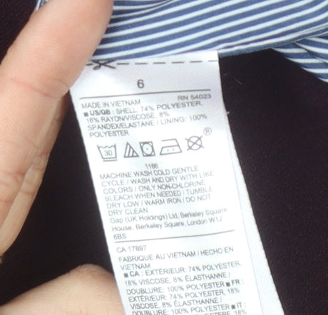 Gap Women's Red Blazer Size 10 Regular Notch Lapel