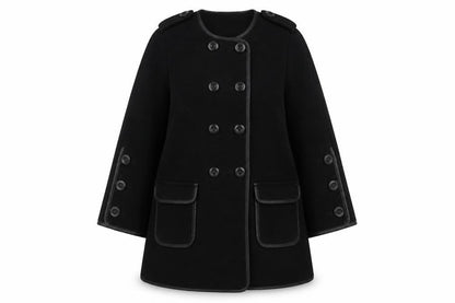 Womens UK Size 8 Mint Velvet Black Pea Coat