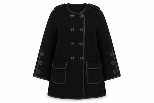 Womens UK Size 8 Mint Velvet Black Pea Coat