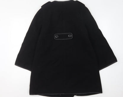 Womens UK Size 8 Mint Velvet Black Pea Coat