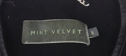 Womens UK Size 8 Mint Velvet Black Pea Coat