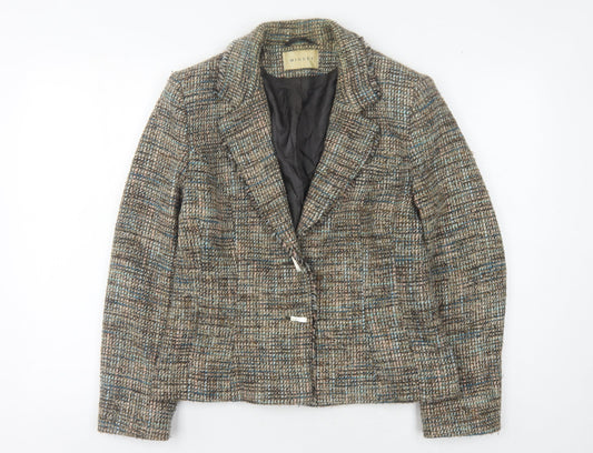 Minuet Women's Multicoloured Blazer Size 12 Check Bouclé