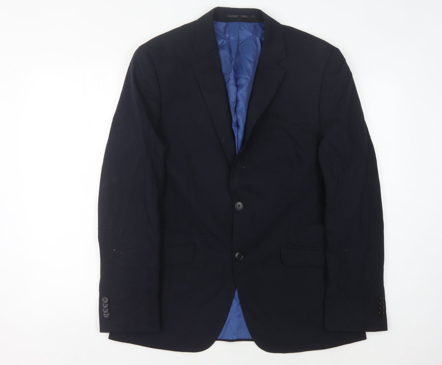 Mens UK Size 38 Performance Suit Regular Blue Suit Jacket