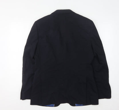 Mens UK Size 38 Performance Suit Regular Blue Suit Jacket