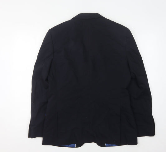 Mens UK Size 38 Performance Suit Regular Blue Suit Jacket
