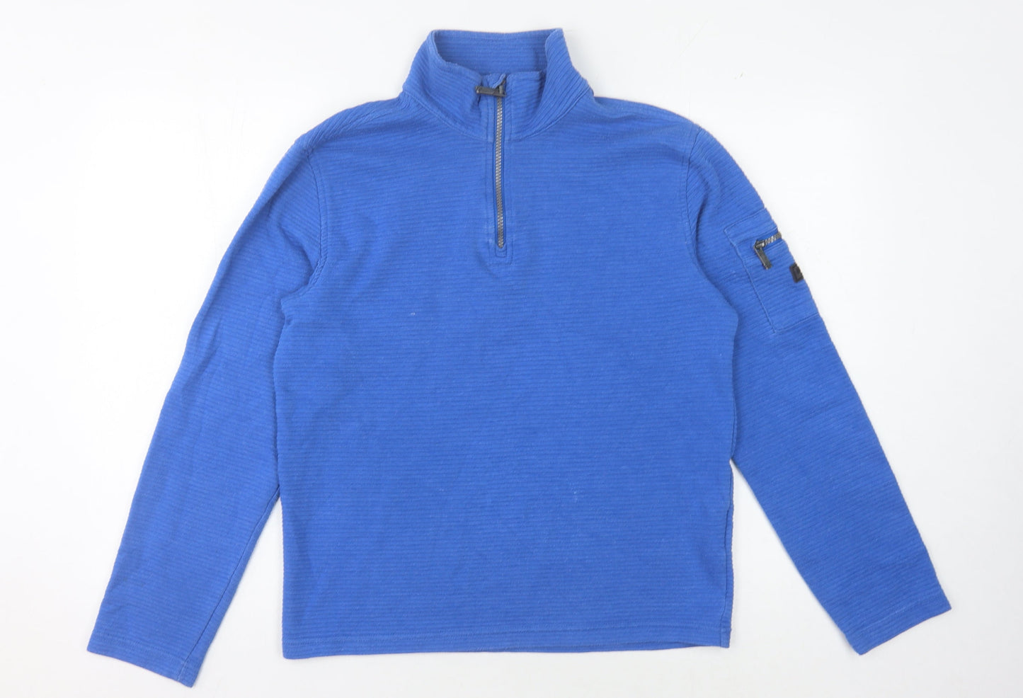 Mens UK Size S Regatta Blue 1/2 Zip Sweatshirt