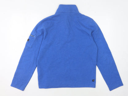 Mens UK Size S Regatta Blue 1/2 Zip Sweatshirt