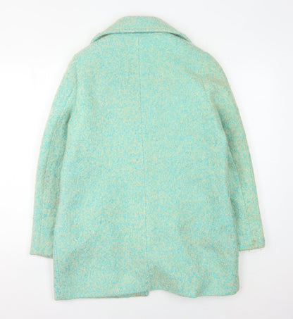 Oliver Bonas Women's Blue Overcoat Size 10
