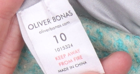 Oliver Bonas Women's Blue Overcoat Size 10