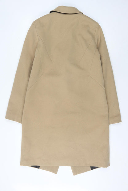 Womens UK Size M Oasis Beige Overcoat