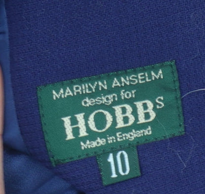 Hobbs Blue Wool Suit Jacket - Size 10, Vintage