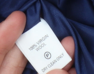 Hobbs Blue Wool Suit Jacket - Size 10, Vintage