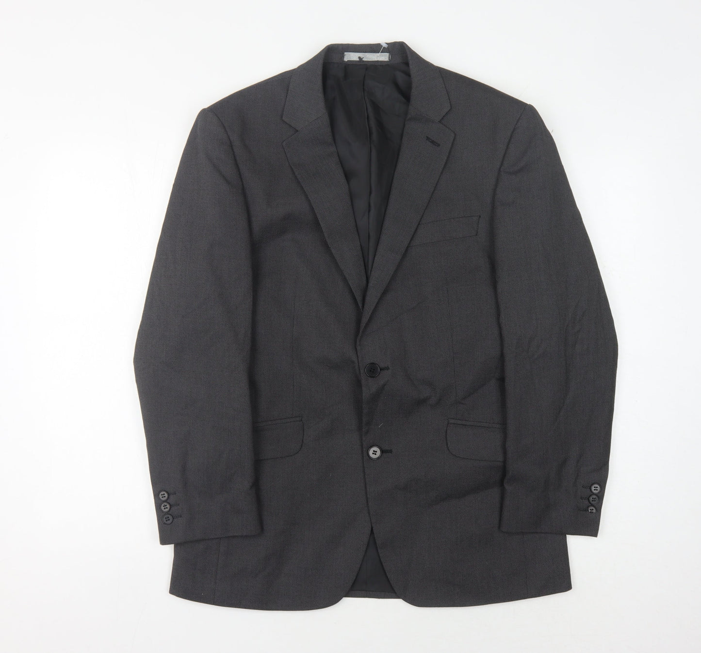 Mens UK Size 38 Burton Regular Grey Suit Jacket