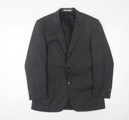 Mens UK Size 38 Burton Regular Grey Suit Jacket