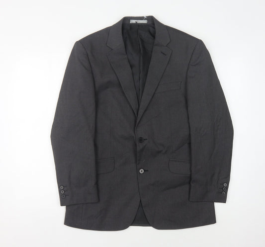 Mens UK Size 38 Burton Regular Grey Suit Jacket