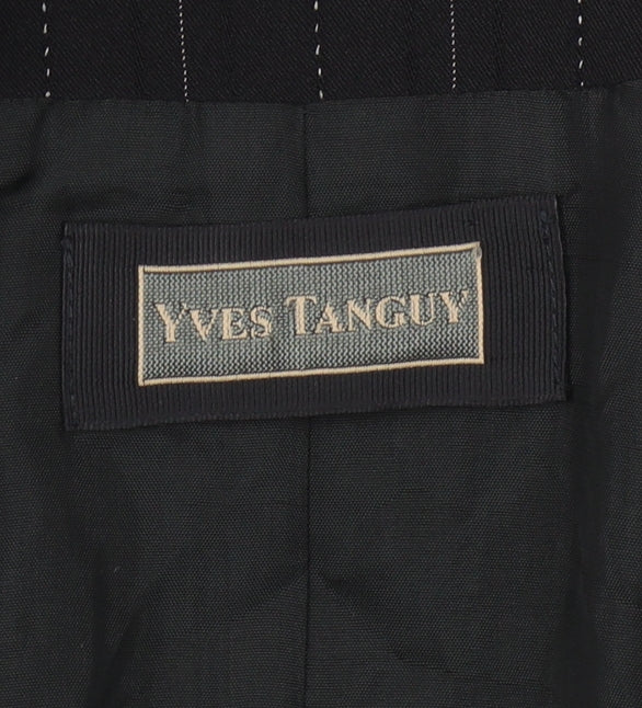 Yves Tanguy Women's Black Pinstripe Blazer Size 12