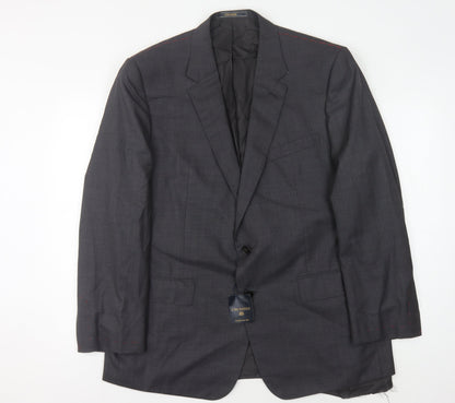 Mens UK Size 46 Crombie Regular Grey Suit Jacket