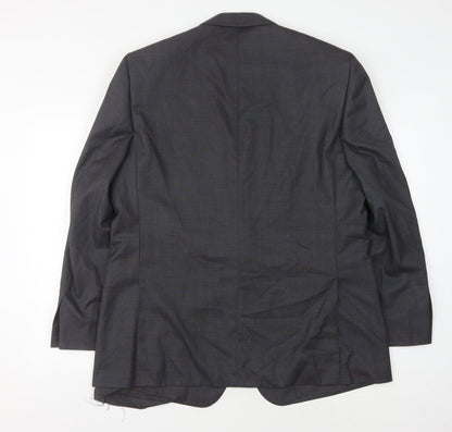 Mens UK Size 46 Crombie Regular Grey Suit Jacket