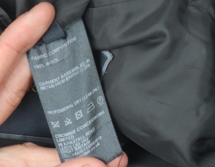 Mens UK Size 46 Crombie Regular Grey Suit Jacket