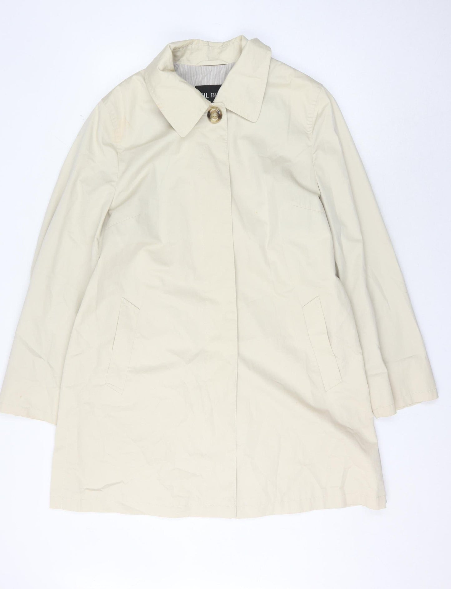 Womens UK Size 16 Gil Bret Beige Overcoat