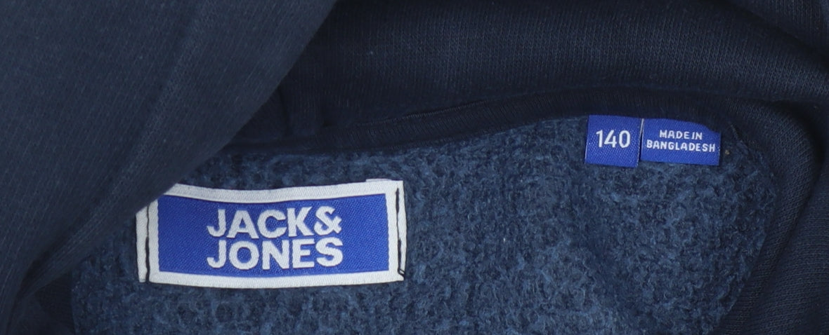 Jack & Jones Boys Blue Pullover Hoodie, Size 12Y