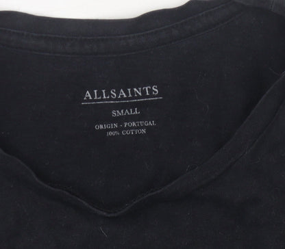 Mens UK Size S AllSaints Black  T-Shirt