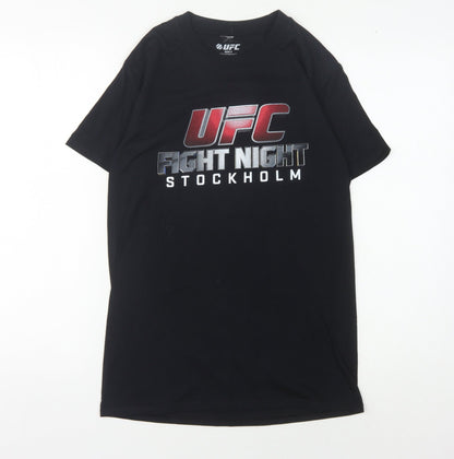 Mens UK Size S UFC Black  T-Shirt
