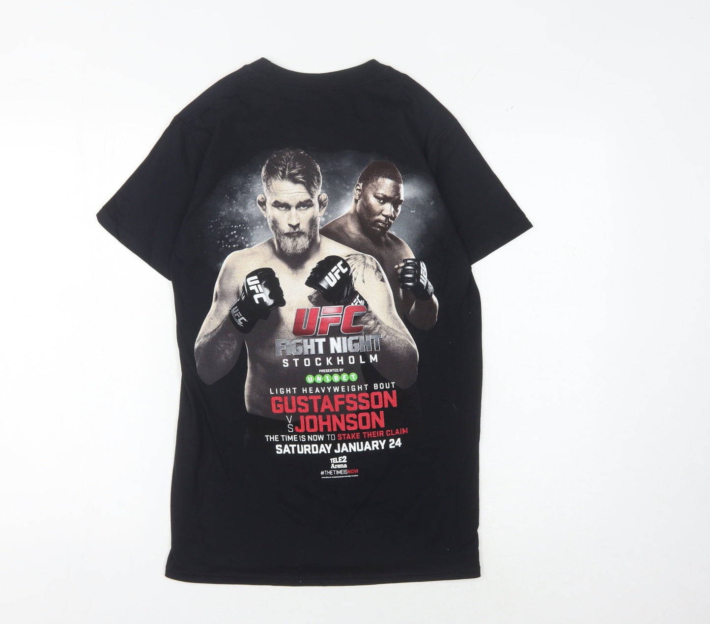 Mens UK Size S UFC Black  T-Shirt