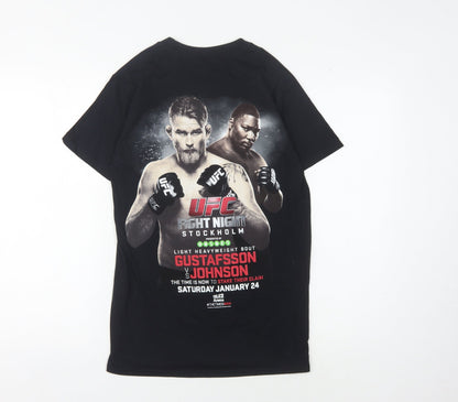 Mens UK Size S UFC Black  T-Shirt
