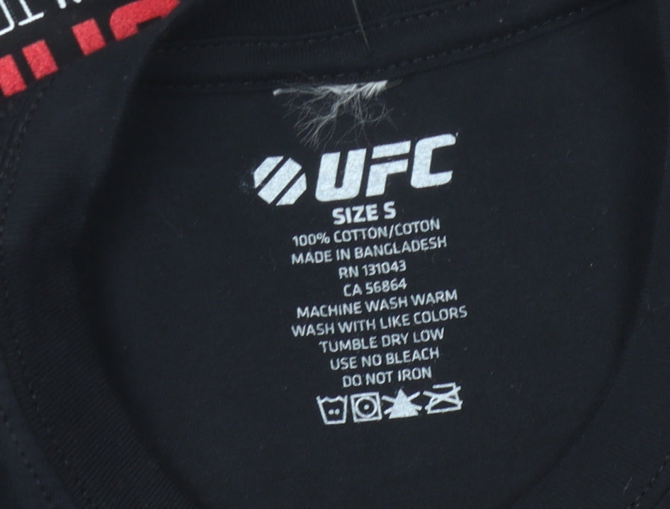 Mens UK Size S UFC Black  T-Shirt