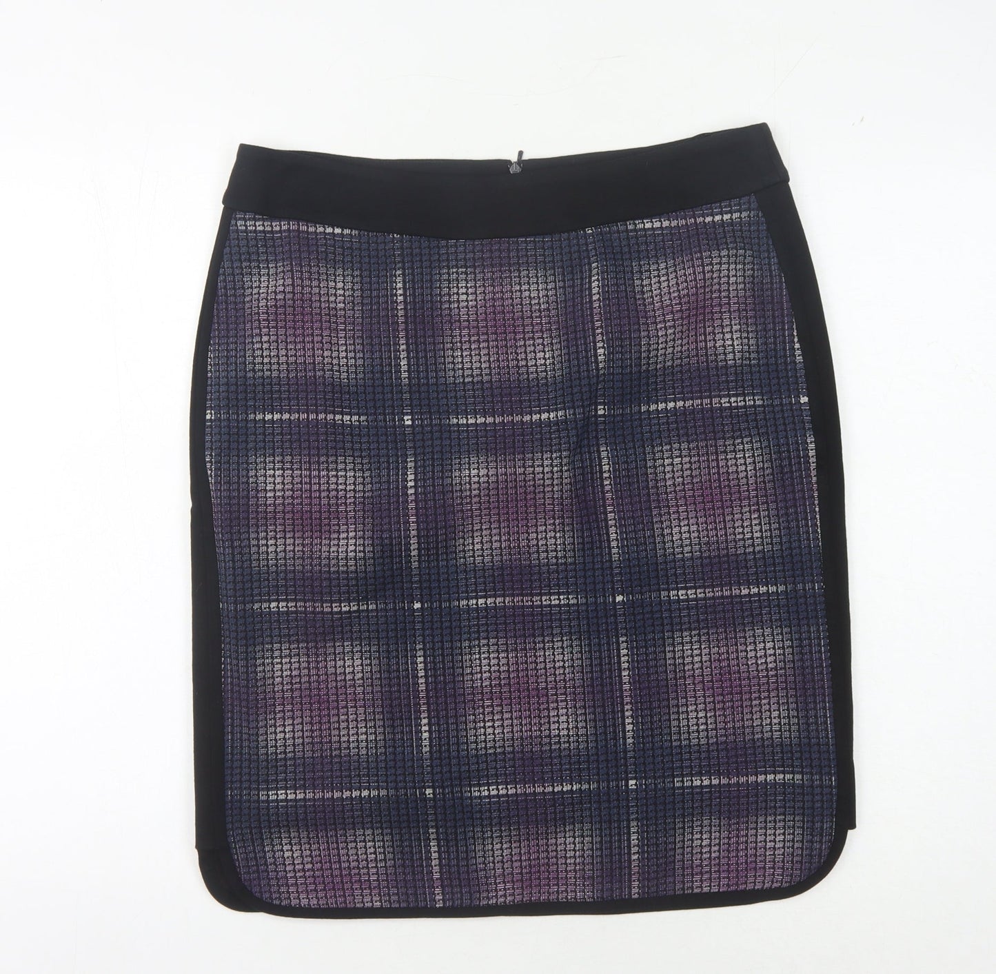 Karen Millen Women's Check Pencil Skirt Size 14 Multicoloured