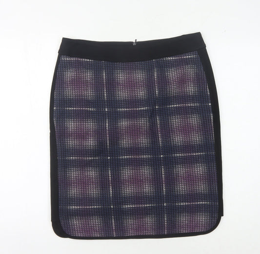 Karen Millen Women's Check Pencil Skirt Size 14 Multicoloured