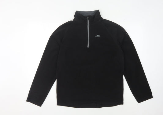 Trespass Men's Black Pullover Fleece Sweatshirt S