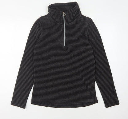 Regatta Women's Black Striped Pullover Sweatshirt