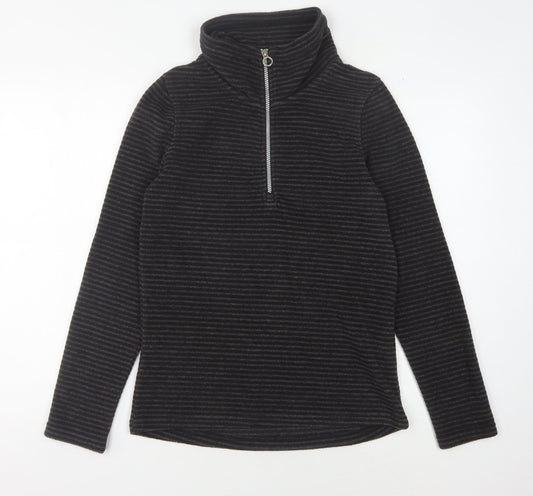 Regatta Women's Black Striped Pullover Sweatshirt