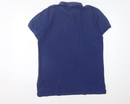 Kangol Men's Blue Polo Shirt Size L Casual Solid