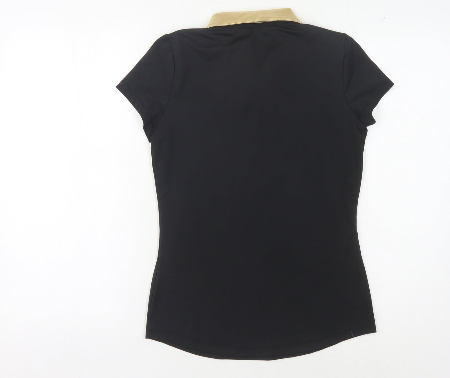 Womens UK Size S le coq sportif Black Basic Polo