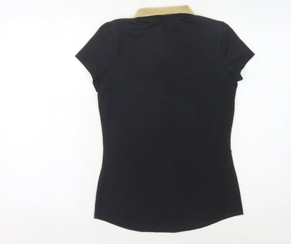 Womens UK Size S le coq sportif Black Basic Polo