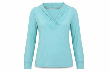 Womens UK Size 14 Fat Face Blue Basic T-Shirt