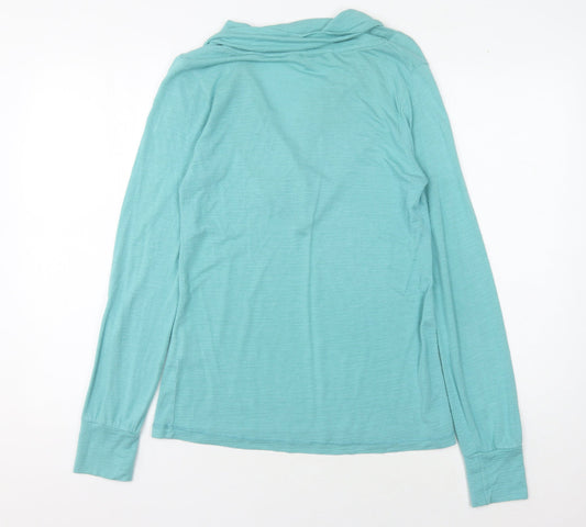 Womens UK Size 14 Fat Face Blue Basic T-Shirt