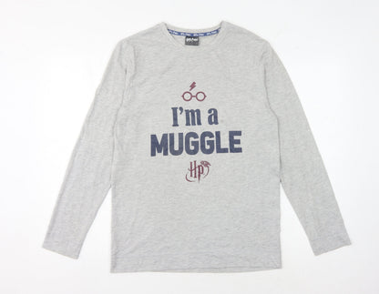 Mens UK Size M Harry Potter Grey  T-Shirt